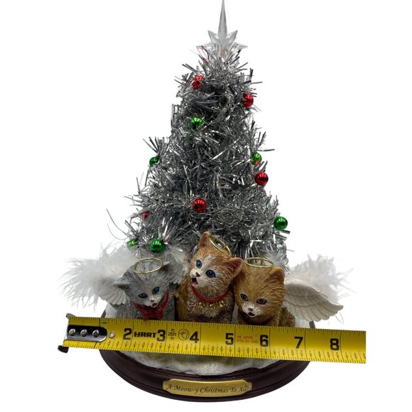 A Meow-Y Christmas To All Caroling Kitten Tree Light-Up Bradford Exchange Figuri - Picture 14 of 16